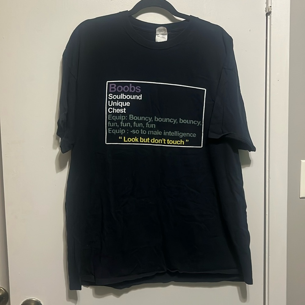 GUC 'Boobs' Mmo Ability Description Tee